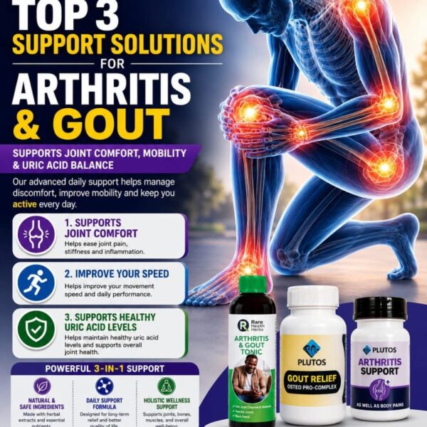 Top 3 Support Solutions Arthritis & Gout