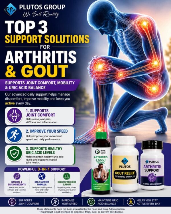Top 3 Support Solutions Arthritis & Gout